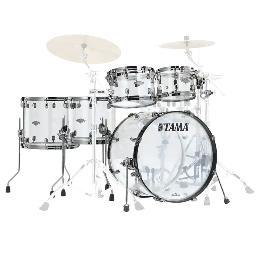 Tama 50th Anniversary Limited Starclassic Mirage 5-Piece Shell Pack with 22" Bass Drum - Crystal Ice Acoustic Drums Sky Music