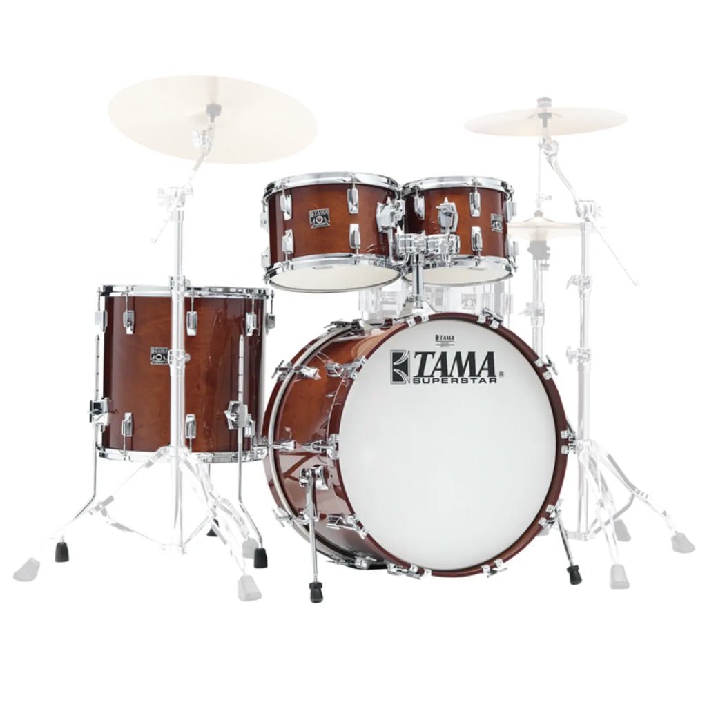 Tama 50th Anniversary Limited Superstar Reissue 4-Piece Shell Pack with 22" Bass Drum - Super Mahogany Acoustic Drums Sky Music