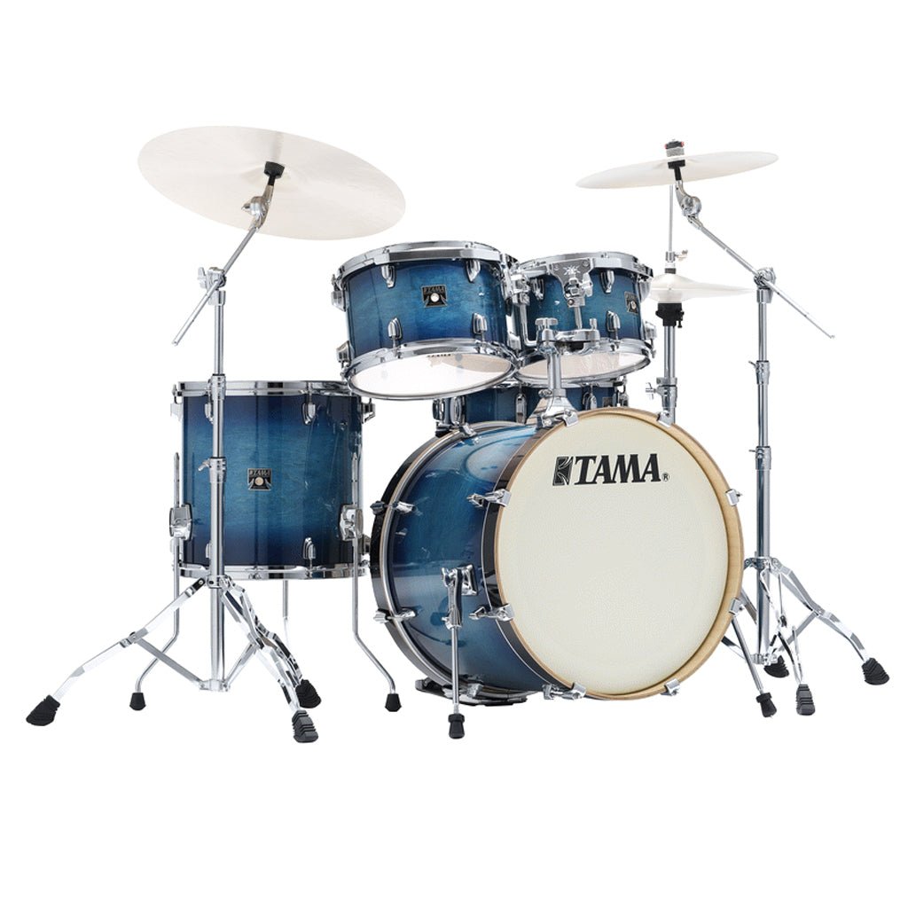 Tama CL50RS Superstar Classic 5-Piece Shell Pack with 20" Bass Drum - Blue Lacquer Burst Acoustic Drums Sky Music