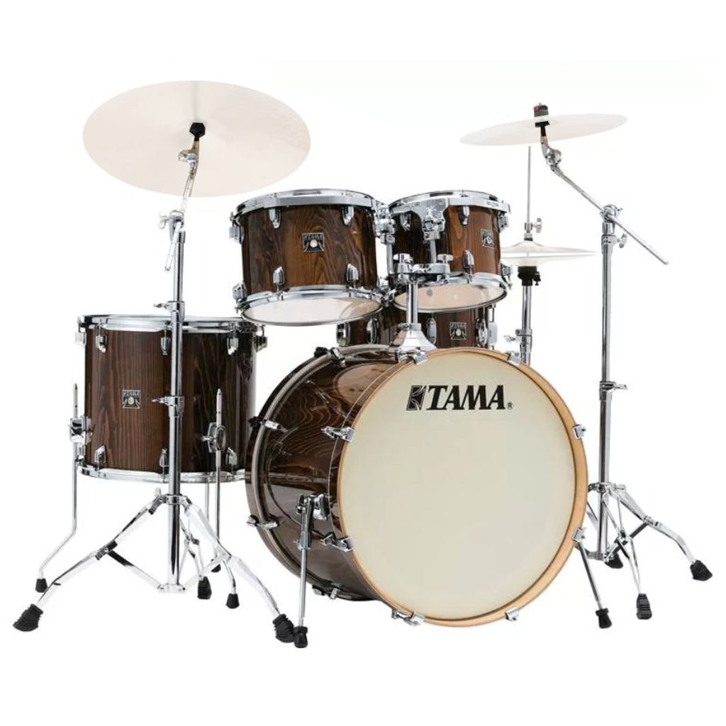 Tama CL52KS Superstar Classic 5-Piece Shell Pack with 22" Bass Drum and SM5W Hardware Pack Included - Gloss Java Lacebark Pine Acoustic Drums Sky Music