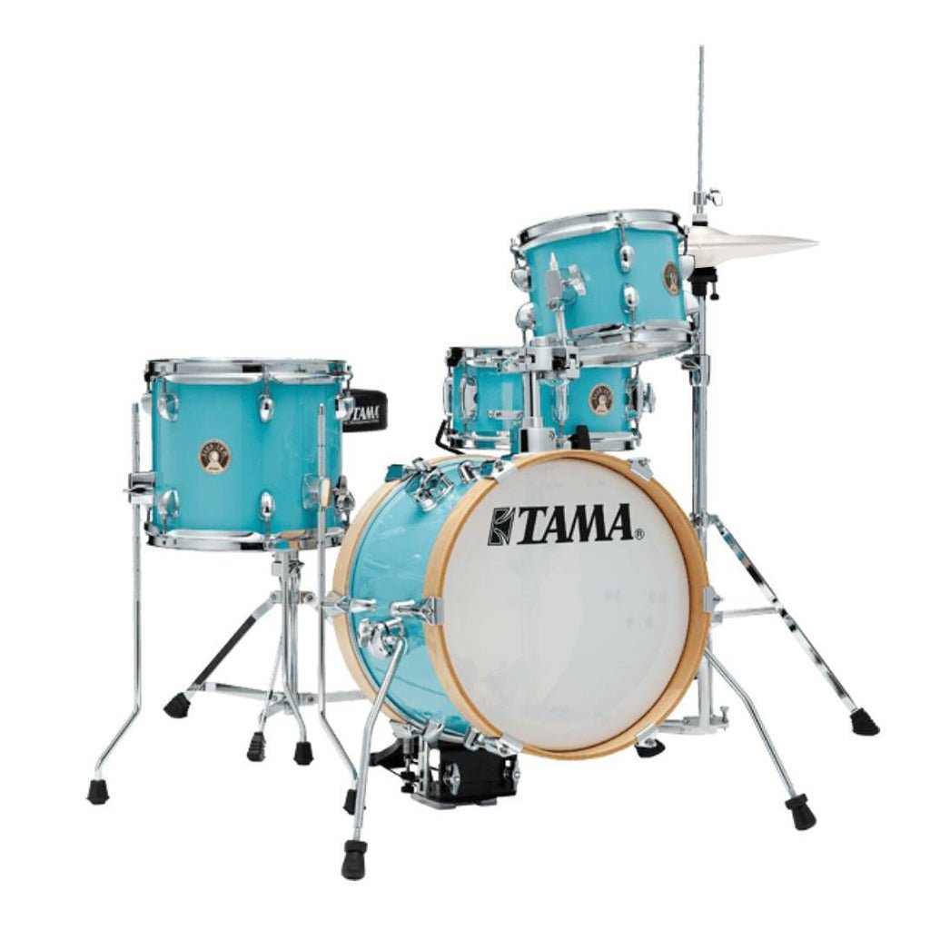 Tama Club-JAM Flyer 4-Piece Complete Kit with 14" Bass Drum - Aqua Blue Acoustic Drums Sky Music