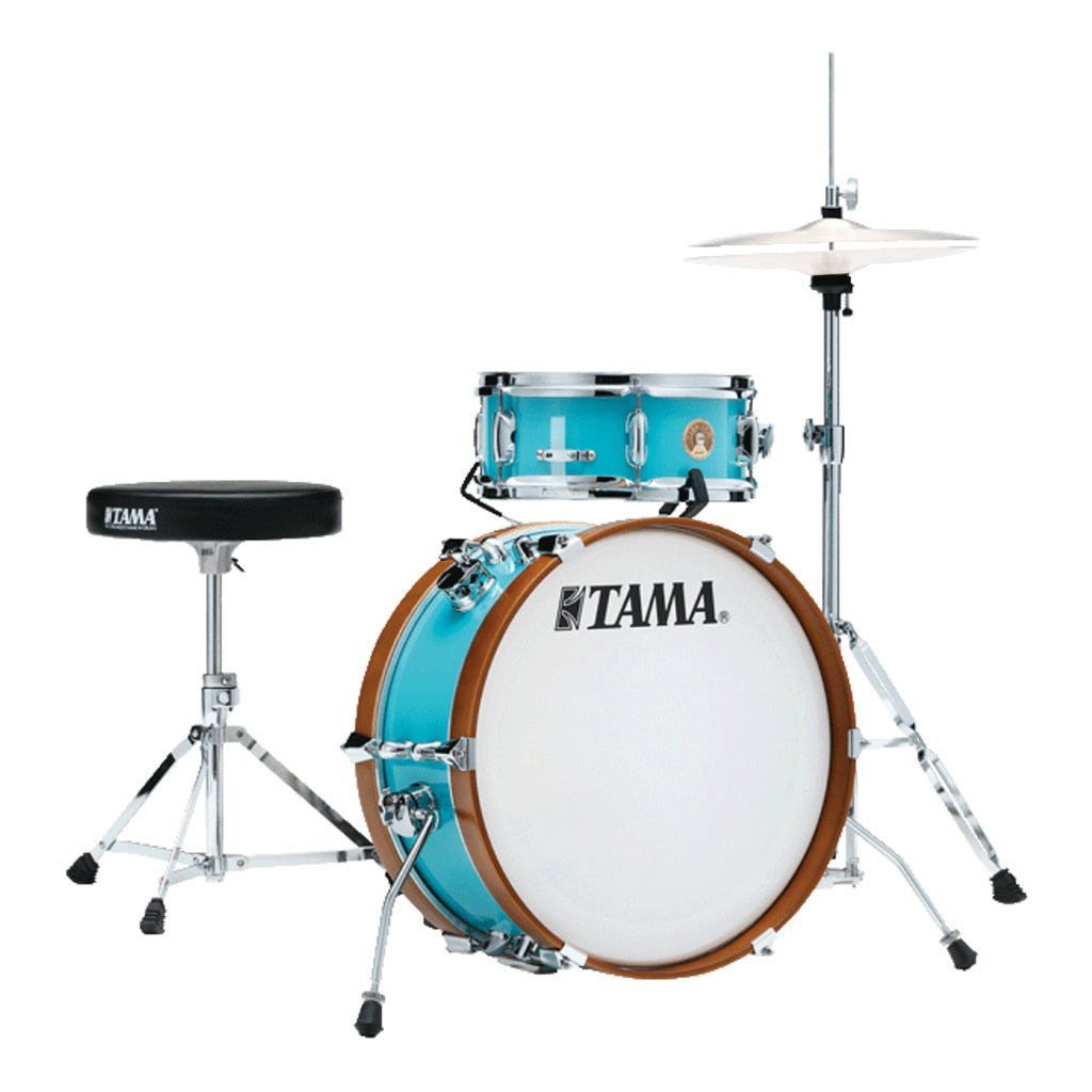 Tama Club-JAM Mini 2-Piece Complete Kit with 18" Bass Drum - Aqua Blue Acoustic Drums Sky Music
