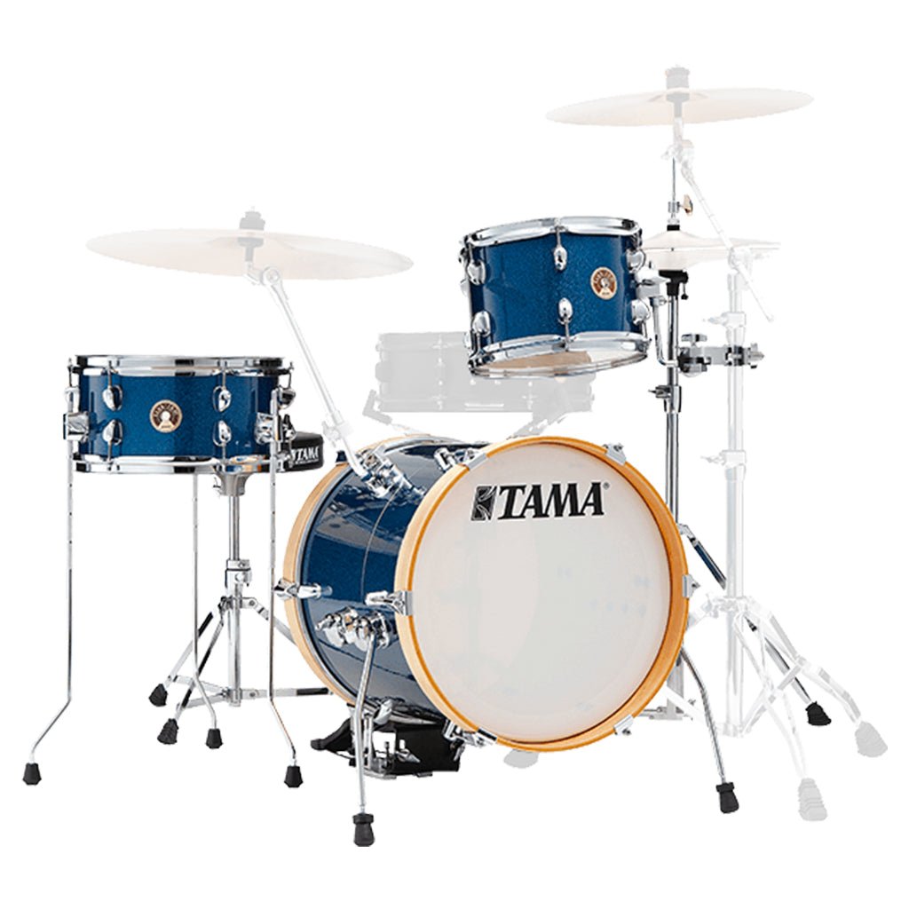 Tama Club-JAM Suitcase 3-Piece Complete Kit with 16" Bass Drum - Indigo Sparkle Acoustic Drums Sky Music