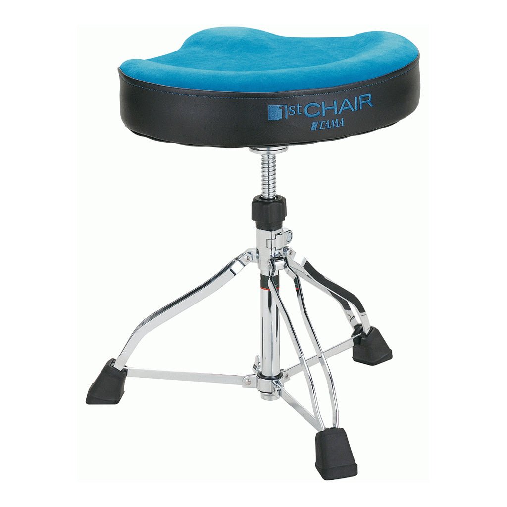 Tama HT530 1st Chair Glide Rider Drum Throne with Vibrant Turquoise Cloth Top Drum Hardware Sky Music