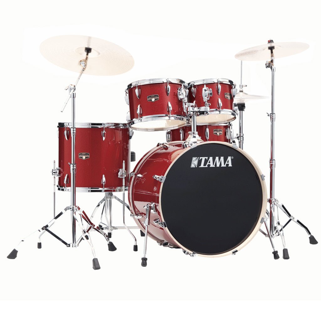 Tama IP52H6W Imperialstar 5-Piece Complete Kit with 22" Bass Drum - Burnt Red Mist Acoustic Drums Sky Music