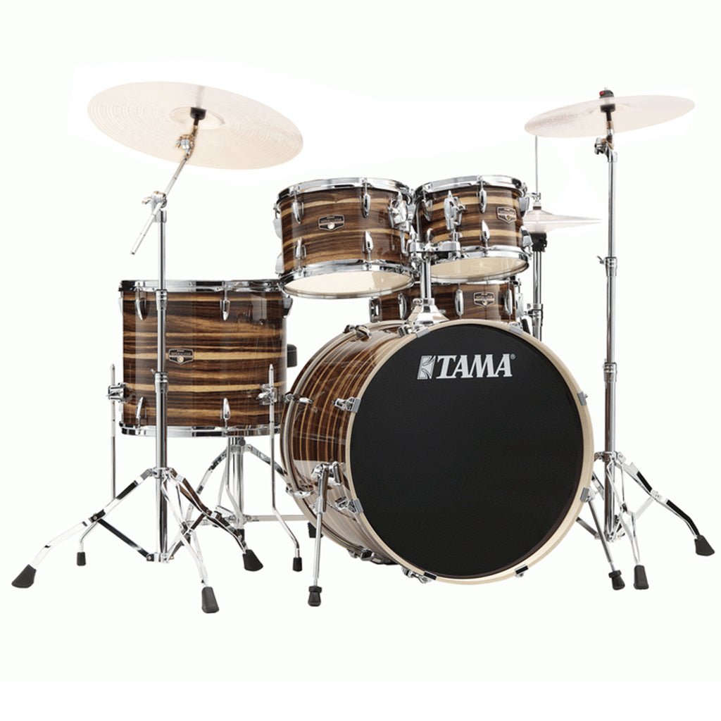 Tama IP52H6W Imperialstar 5-Piece Complete Kit with 22" Bass Drum - Coffee Teak Wrap Acoustic Drums Sky Music