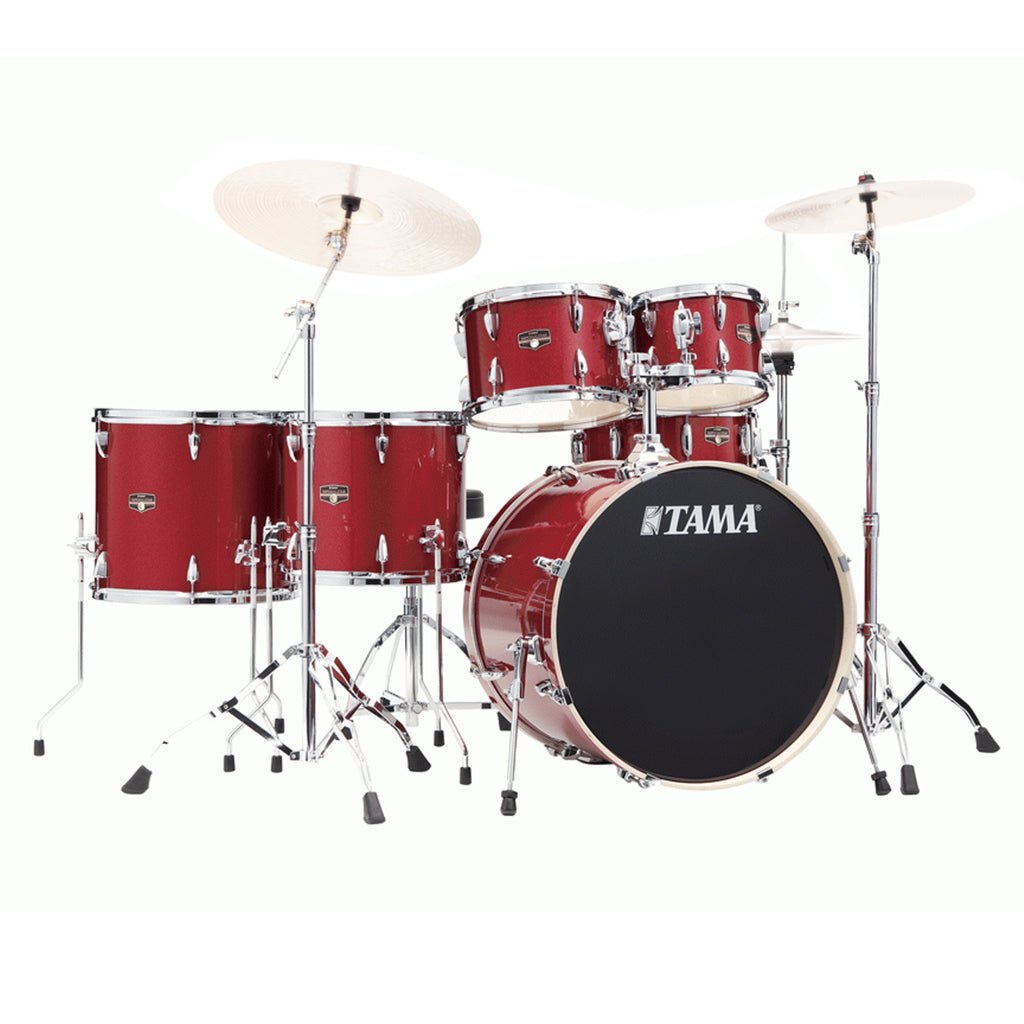 TAMA IP62H6W Imperialstar 6-Piece Complete Kit With 22" Bass Drum - Burnt Red Mist Acoustic Drums Sky Music