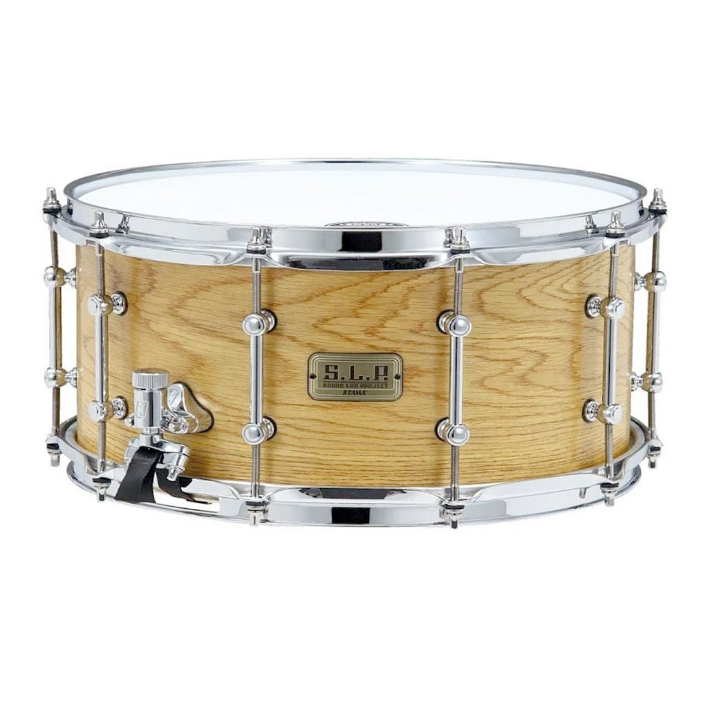Tama LBO147 S.L.P. Backbeat Bubinga/Birch 7"x 14" Snare Drum - Matte Tan Oak Snare Drums Sky Music