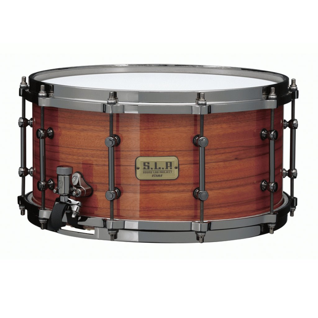 Tama LGM147 SLP G-Maple Snare Drum - Gloss Tangerine Zebrawood Snare Drums Sky Music