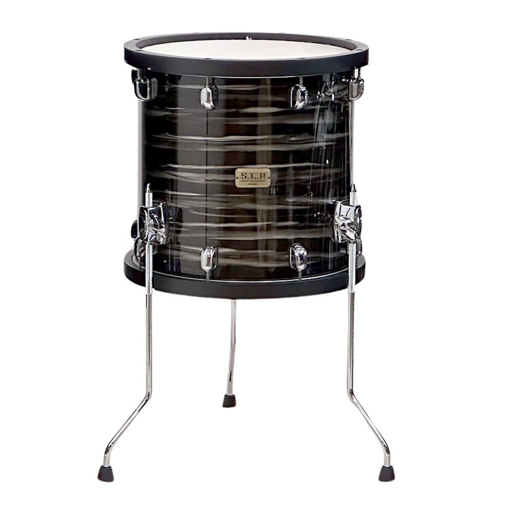 Tama LMPF14DBK Studio Maple S.L.P. 14"x14" Floor Tom - Lacquered Charcoal Oyster Tom Drums Sky Music