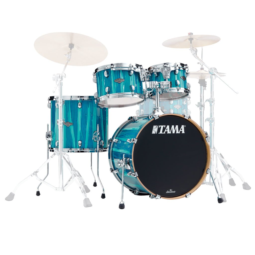 Tama MBS40RS Starclassic Performer Limited Edition Maple/Birch 4-Piece Kit - Sky Blue Aurora Acoustic Drums Sky Music