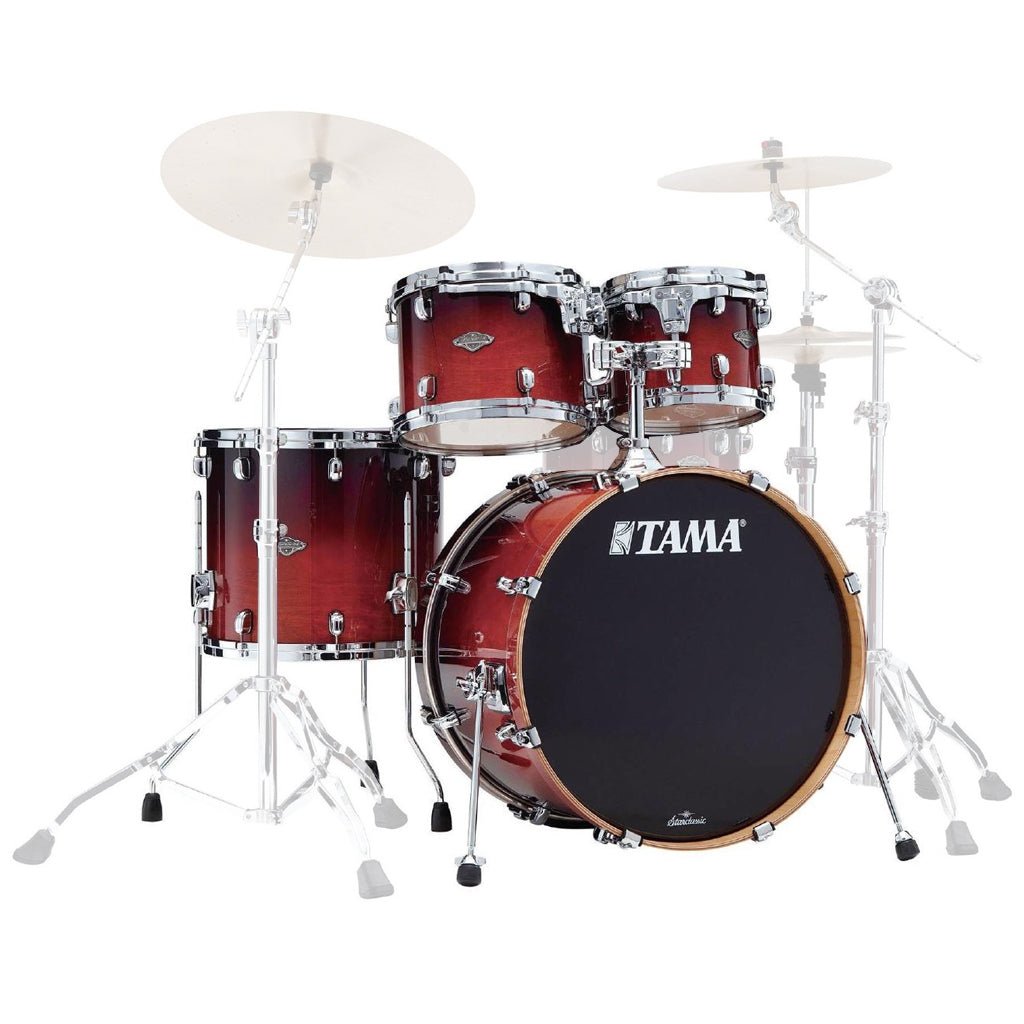 Tama MBS42S Starclassic Performer 4-Piece Shell Pack with 22" Bass Drum - Dark Cherry Fade Acoustic Drums Sky Music