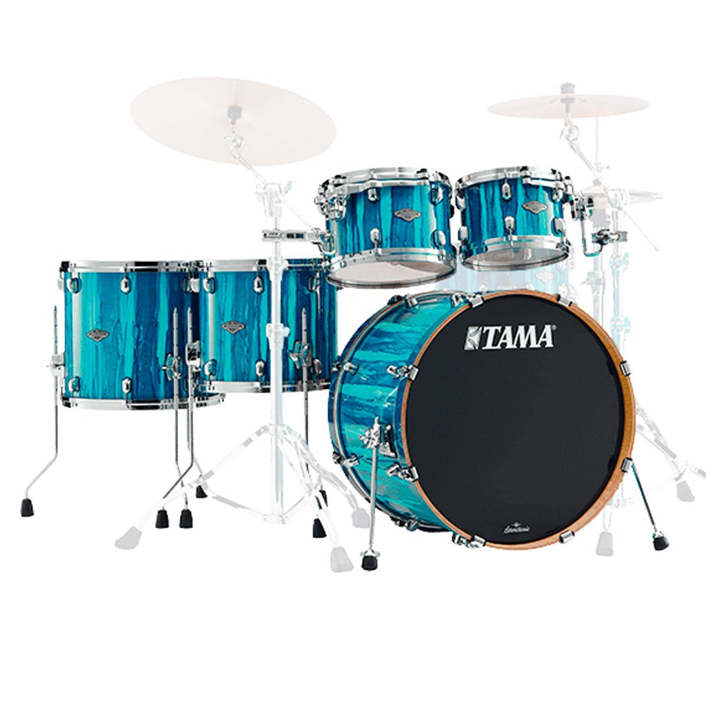 Tama MBS52RZ Starclassic Performer Maple/Birch 5-Piece Shell Kit - Sky Blue Aurora Acoustic Drums Sky Music