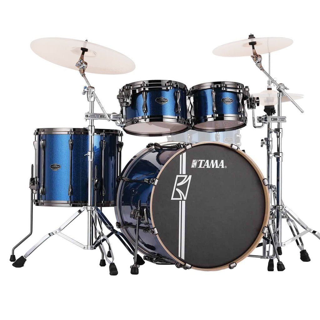 Tama MK52HZBNS Superstar Hyper-Drive Complete Kit with 22" Bass Drum and HB5W Hardware - Indigo Sparkle Acoustic Drums Sky Music