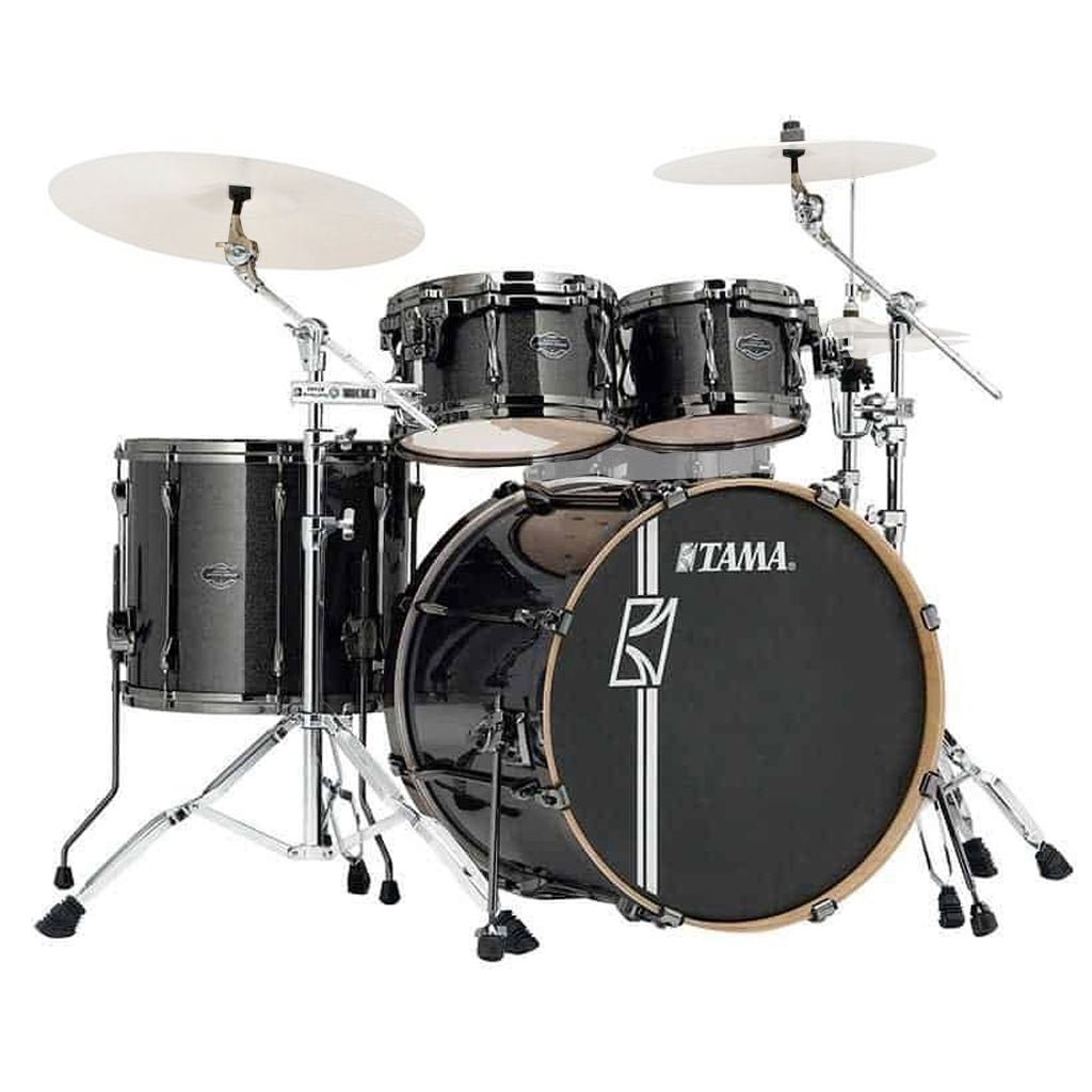 Tama MK52HZBNS Superstar Hyper-Drive Complete Kit with 22" Bass Drum and HB5W Hardware - Midnight Gold Sparkle Acoustic Drums Sky Music