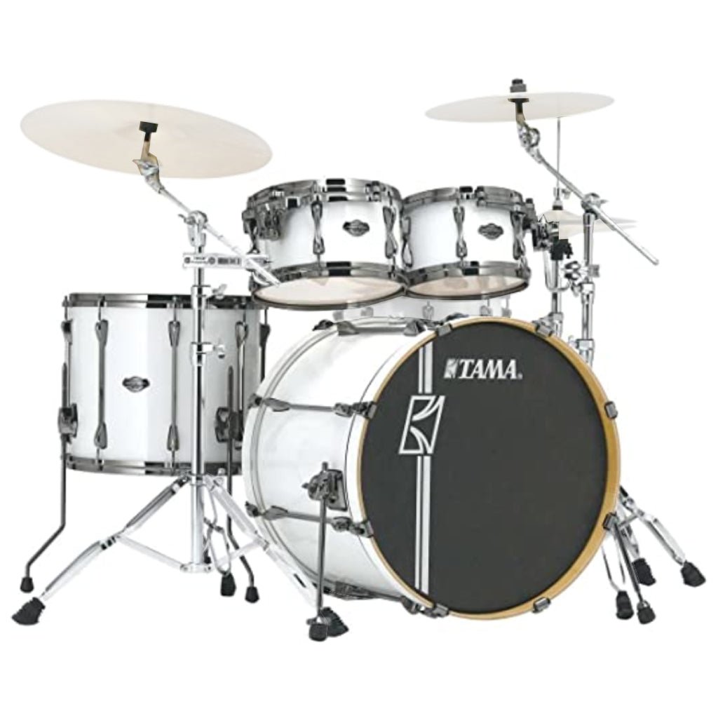 Tama MK52HZBNS Superstar Hyper-Drive Complete Kit with 22" Bass Drum and HB5W Hardware - Sugar White Acoustic Drums Sky Music