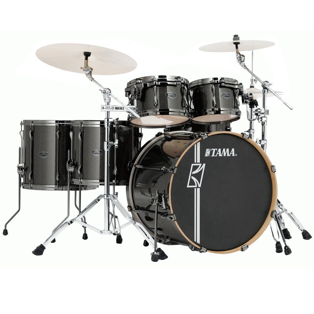 Tama MK62HZBNS Superstar Hyper Kit with HB5W Hardware Pack - Midnight Gold Sparkle Acoustic Drums Sky Music
