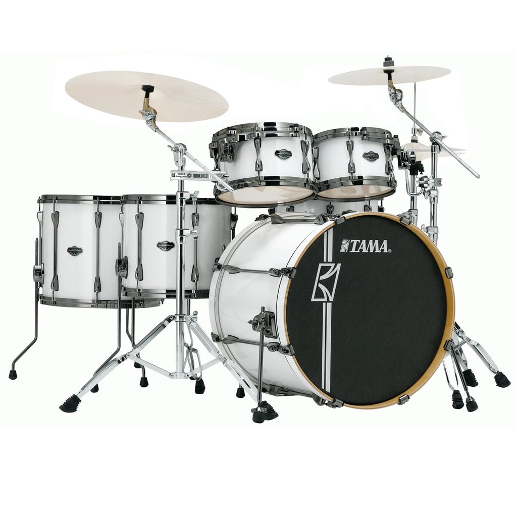 Tama MK62HZBNS Superstar Hyper Kit with HB5W Hardware Pack - Sugar White Acoustic Drums Sky Music