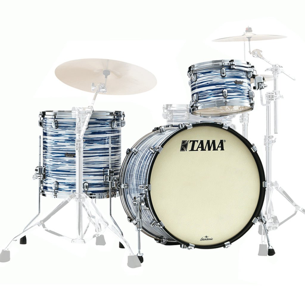 Tama MR32CZS Starclassic Maple 3-Piece Shell Kit - Blue and White Oyster Acoustic Drums Sky Music