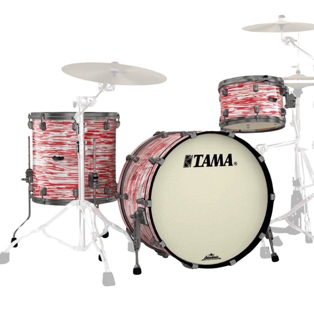Tama MR32CZS Starclassic Maple 3-Piece Shell Kit - Red and White Oyster Acoustic Drums Sky Music