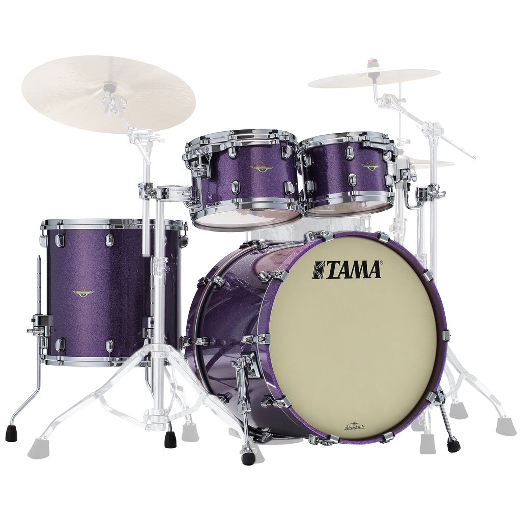 Tama Starclassic Maple 4-Piece Shell Pack with 22" Bass Drum - Deeper Purple Acoustic Drums Sky Music