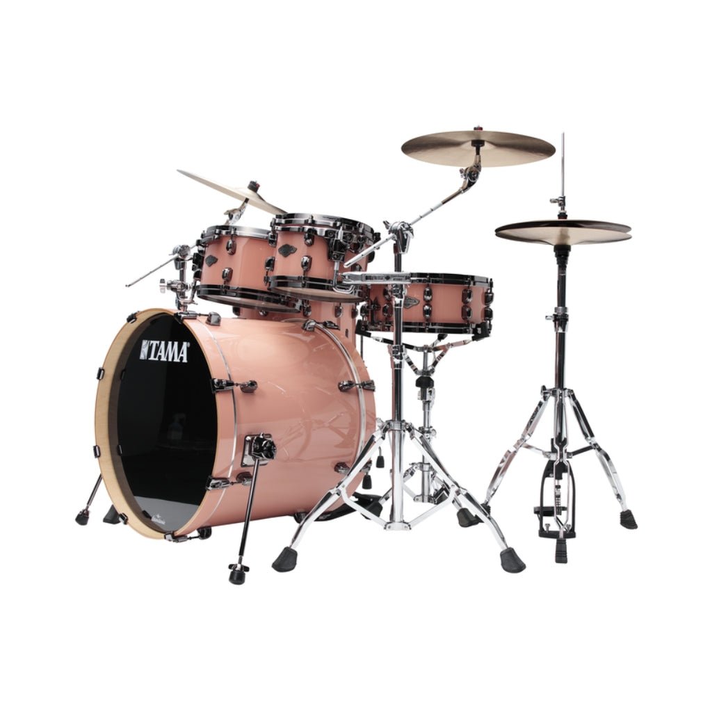 TAMA Starclassic Performer 5-Piece Shell Pack - Dusty Rose, Hyper-Drive Configuration & Black Nickel Shell Hardware Acoustic Drums Sky Music