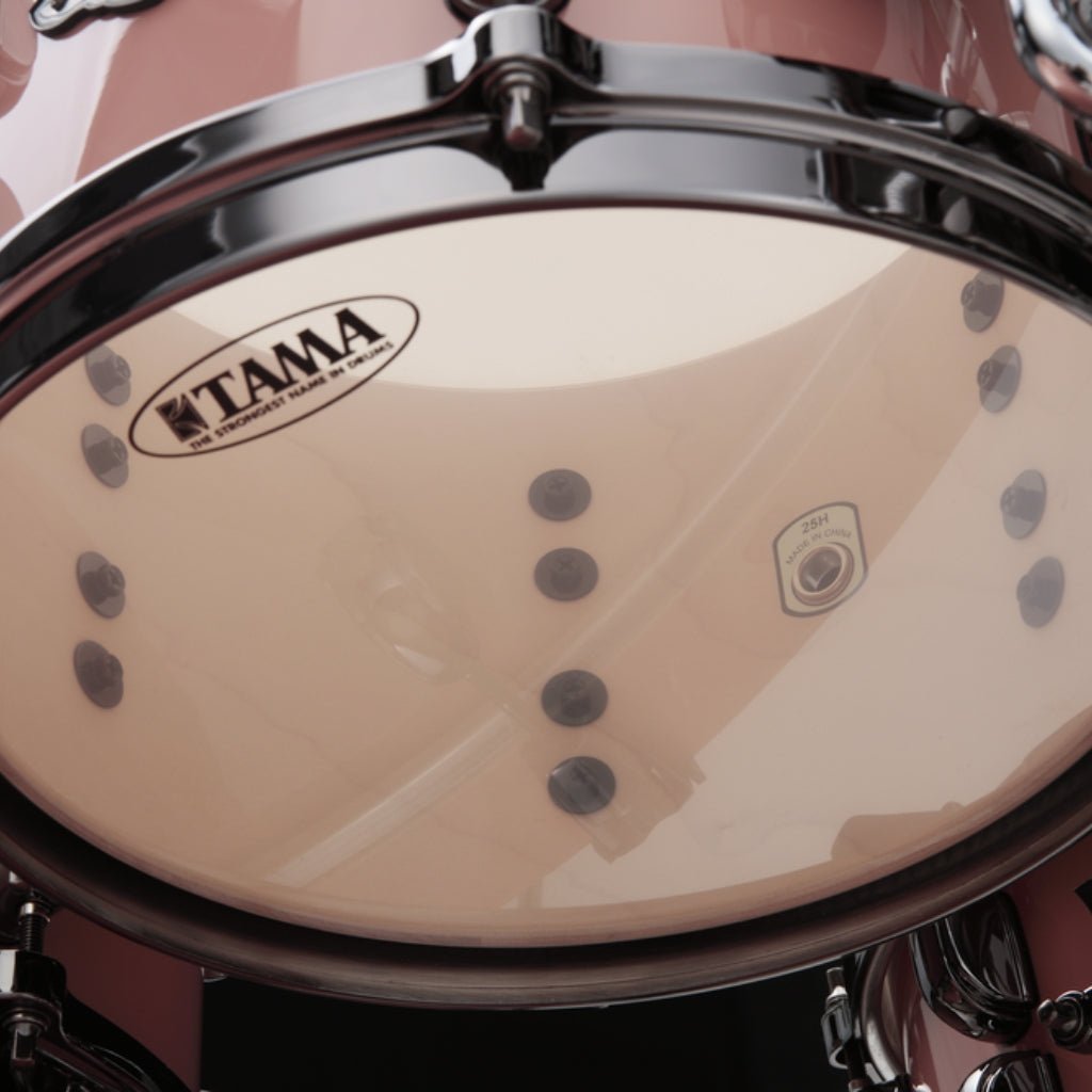 TAMA Starclassic Performer 5-Piece Shell Pack - Dusty Rose, Hyper-Drive Configuration & Black Nickel Shell Hardware Acoustic Drums Sky Music
