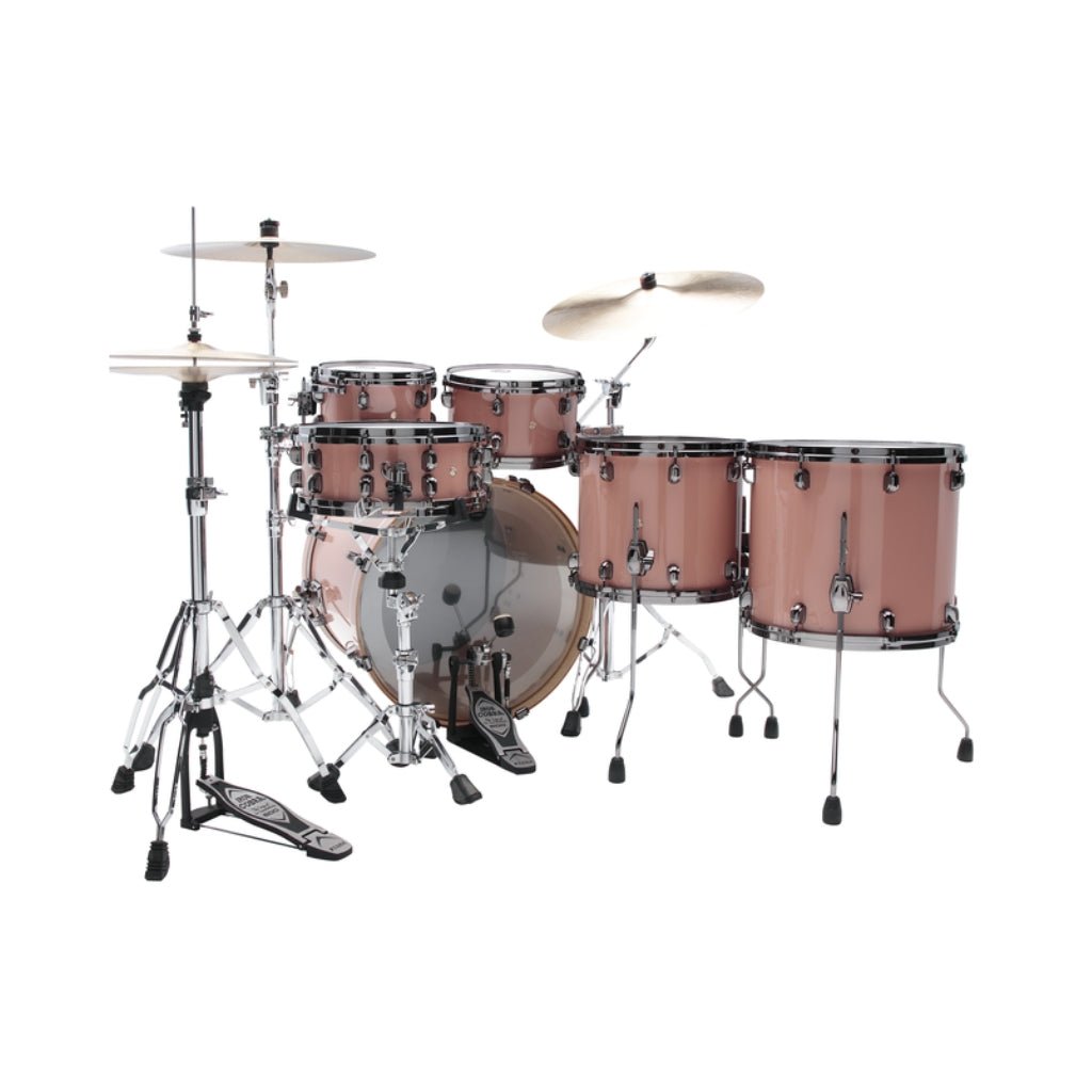 TAMA Starclassic Performer 5-Piece Shell Pack - Dusty Rose, Hyper-Drive Configuration & Black Nickel Shell Hardware Acoustic Drums Sky Music