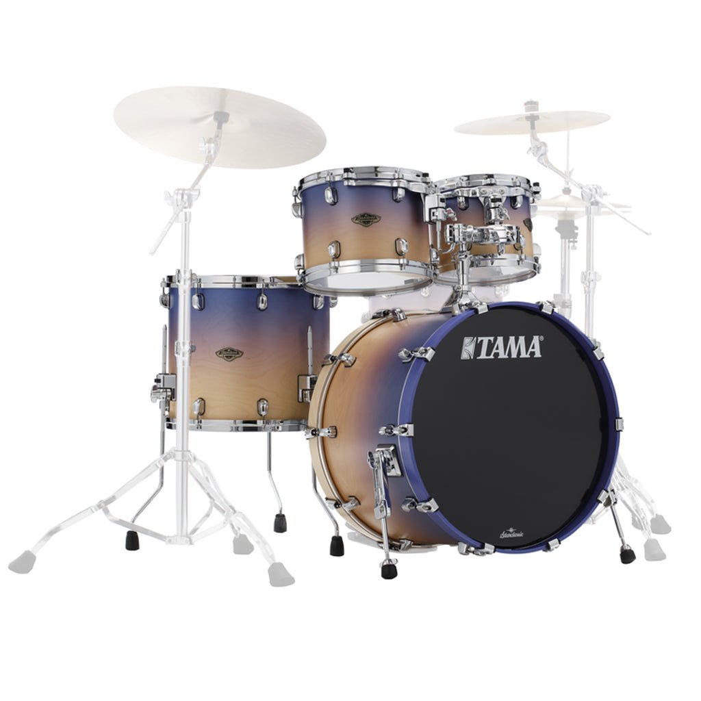 Tama Starclassic WBS42S 4-Piece Shell Kit - Satin Purple Atmosphere Fade Acoustic Drums Sky Music
