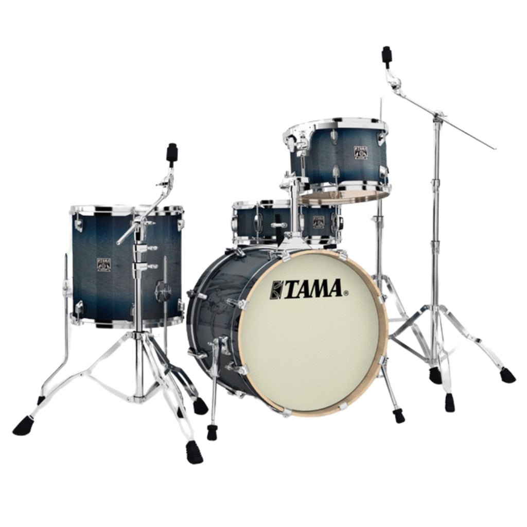 Tama Superstar Classic 4-Piece Shell Pack with 18" Bass Drum and SM5W Hardware Pack Included - Dark Indigo Burst Acoustic Drums Sky Music