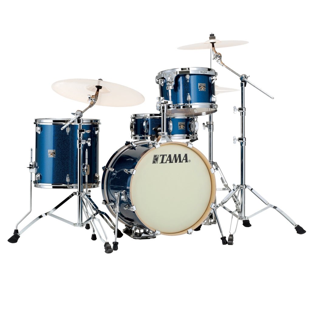 Tama Superstar Classic 4-Piece Shell Pack with 18" Bass Drum and SM5W Hardware Pack Included - Indigo Sparkle Acoustic Drums Sky Music