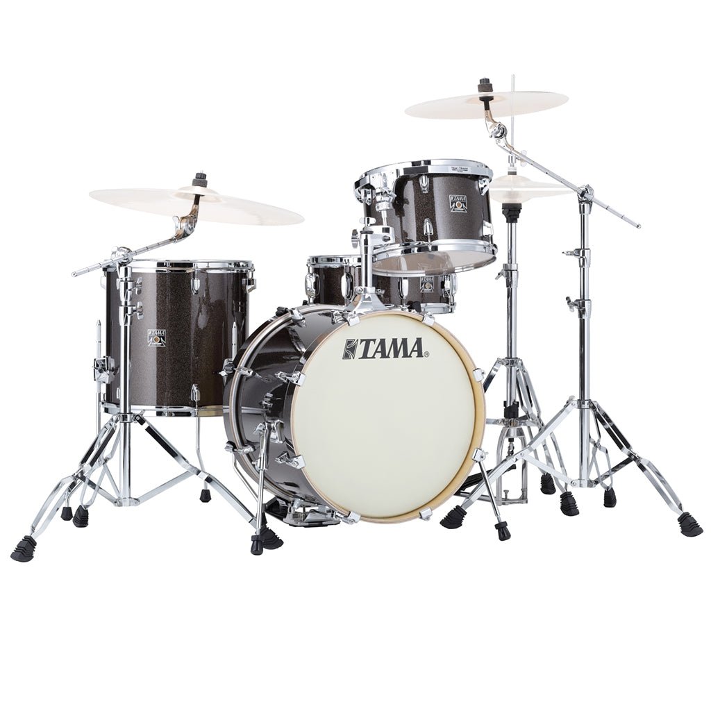 Tama Superstar Classic 4-Piece Shell Pack with 18" Bass Drum and SM5W Hardware Pack Included - Midnight Gold Sparkle Acoustic Drums Sky Music