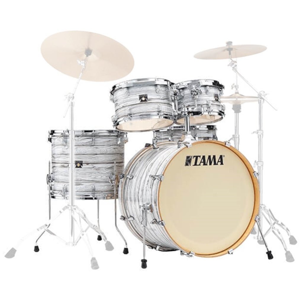 Tama Superstar Classic 5-Piece Shell Pack with 22" Bass Drum - Ice Ash Wrap Acoustic Drums Sky Music