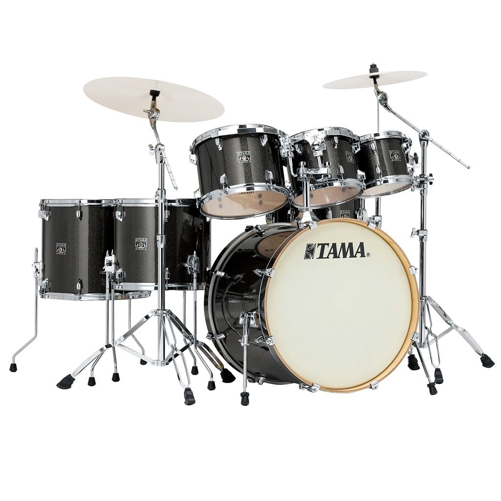 Tama Superstar Classic 7-Piece Shell Pack with 22" Bass Drum and SM5W Hardware Pack Included - Midnight Gold Sparkle Acoustic Drums Sky Music