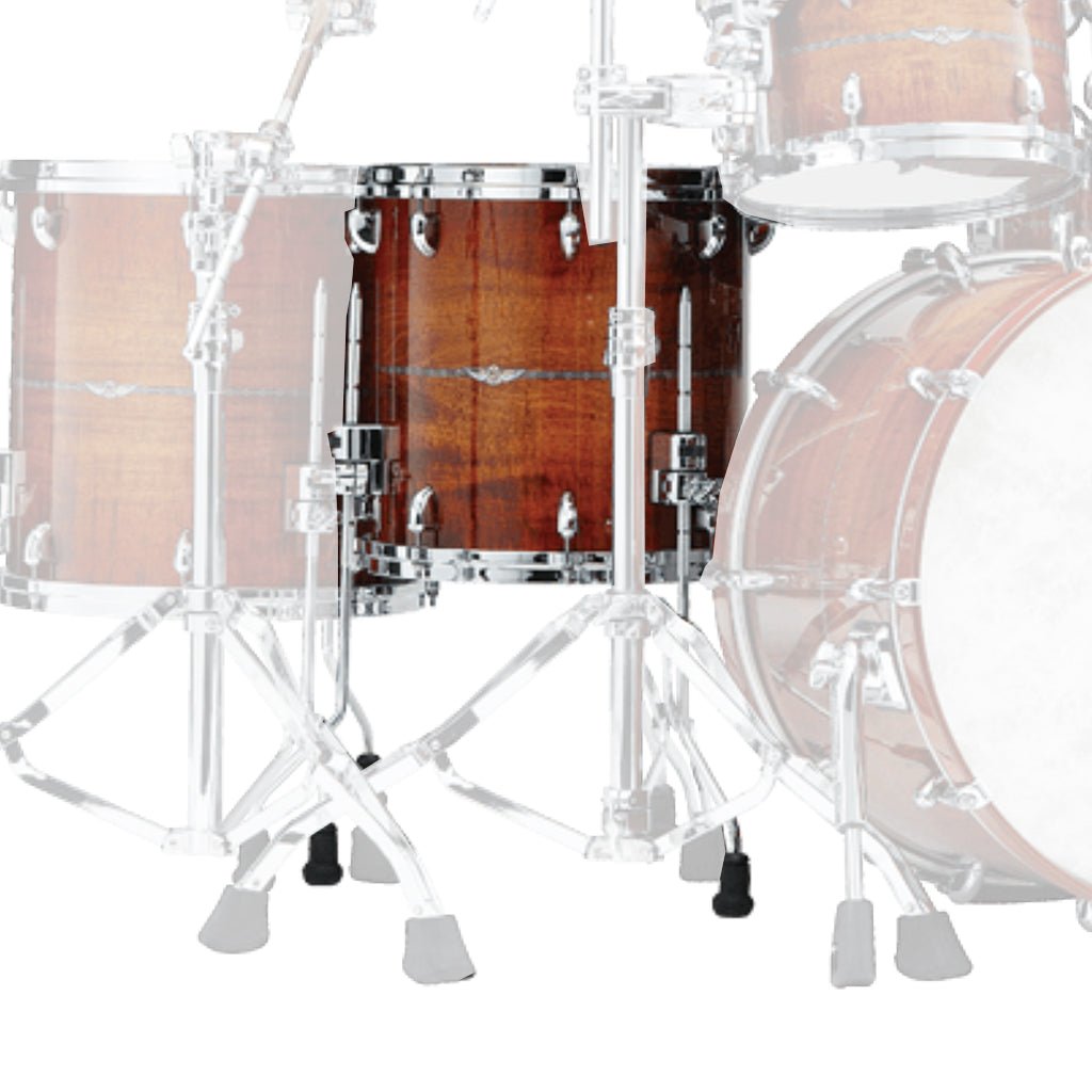 Tama TBF1414SSAC Star Bubinga 14"x14" Floor Tom - Sunset Australian Acacia Burst Acoustic Drums Sky Music