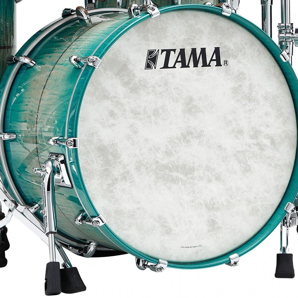 Tama TMB2216SRECB Star Maple 22"x16" Bass Drum - Emerald Sea Curly Maple Burst Acoustic Drums Sky Music
