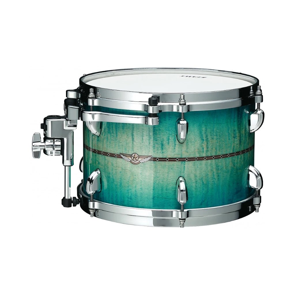 Tama TMT1208SRECB Star Maple Rack Tom - 12 inches - Emerald Sea Curly Maple Burst Tom Drums Sky Music