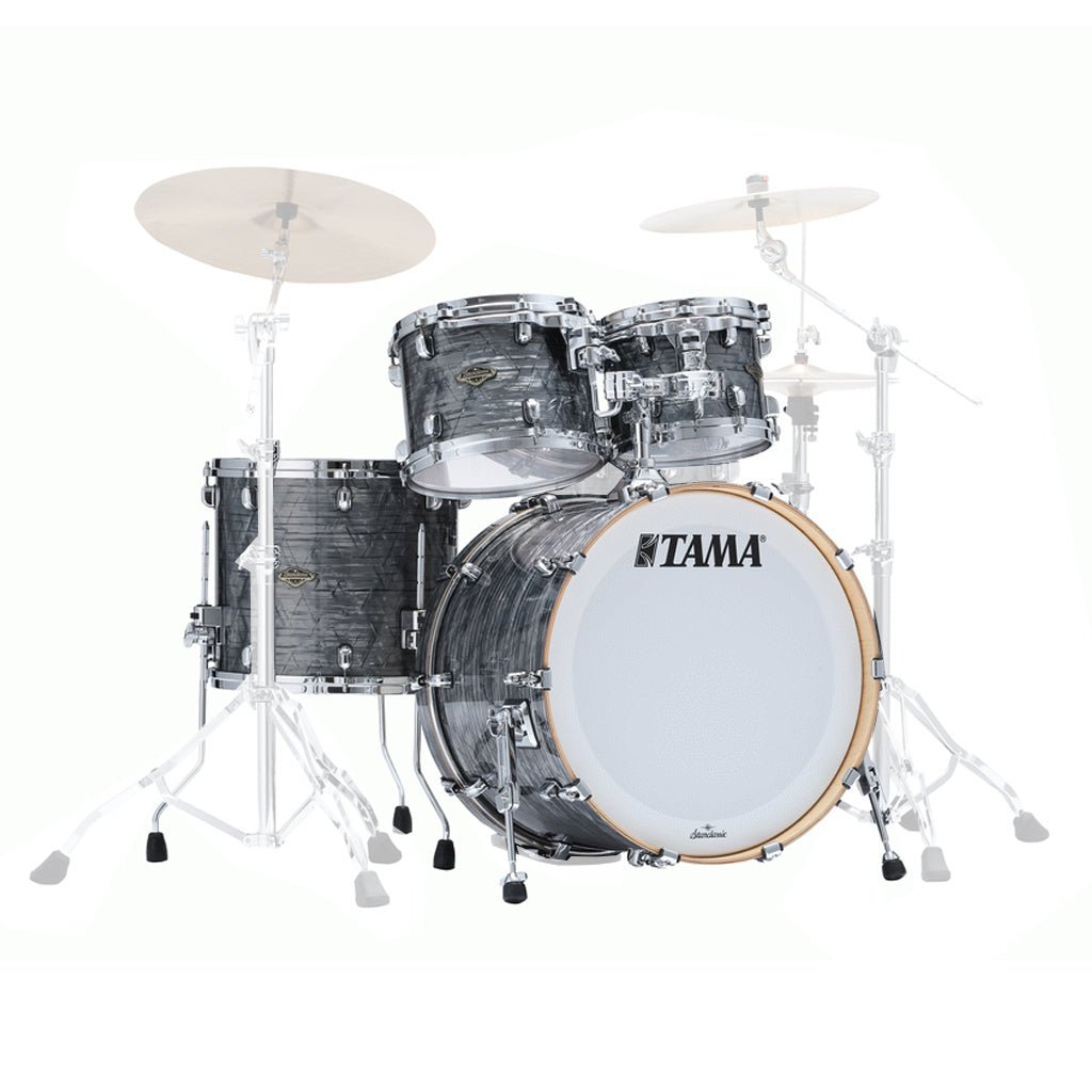 Tama WBR42S Starclassic Walnut/Birch 4-Piece Shell Pack with 22" Bass Drum - Charcoal Onyx (No Hardware Included) Acoustic Drums Sky Music