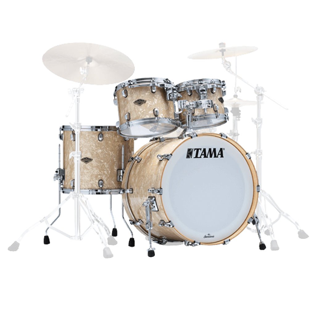 Tama WBR42S Starclassic Walnut/Birch 4-Piece Shell Pack with 22" Bass Drum - Vintage Marine Pearl (No Hardware Included) Acoustic Drums Sky Music