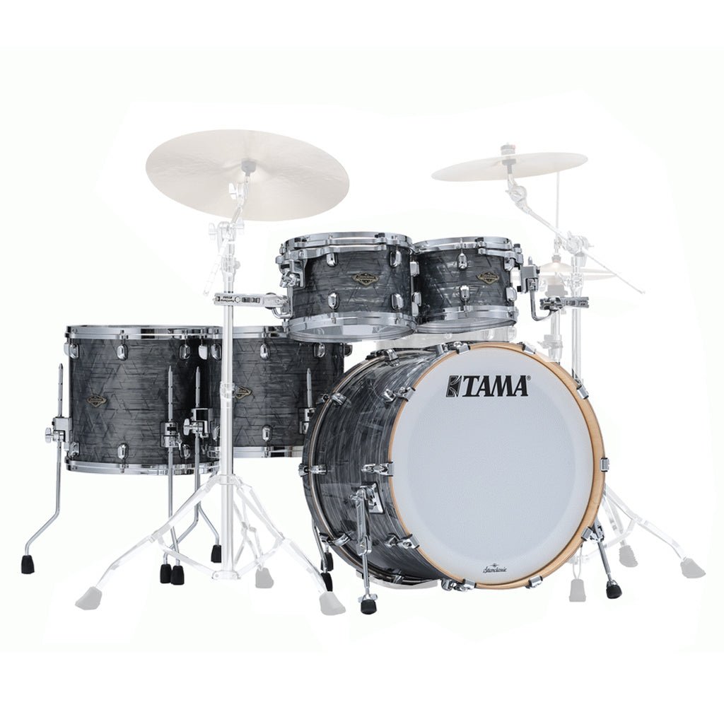 Tama WBR52RZS Starclassic Walnut/Birch 5-Piece Shell Pack with 22" Bass Drum - Charcoal Onyx (No Hardware Included) Acoustic Drums Sky Music