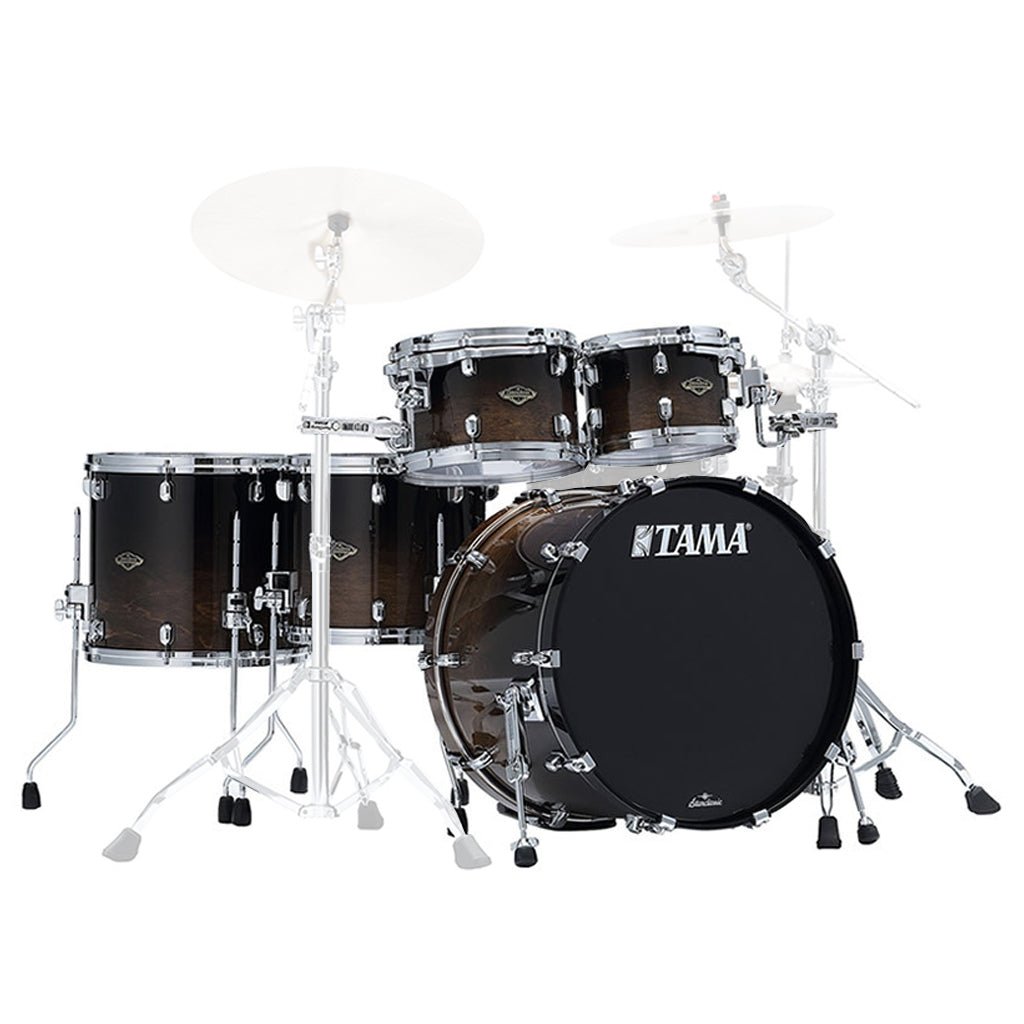 Tama WBS52RZS Starclassic Walnut/Birch 5-Piece Shell Pack with 22" Bass Drum - Transparent Mocha Fade (No Hardware Included) Acoustic Drums Sky Music