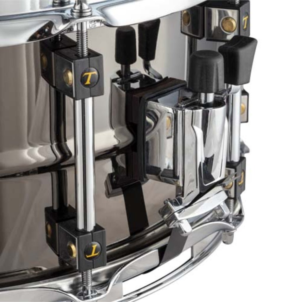 Tamburo 14" x 5.5" Hammered Steel Shell Snare Snare Drums Sky Music
