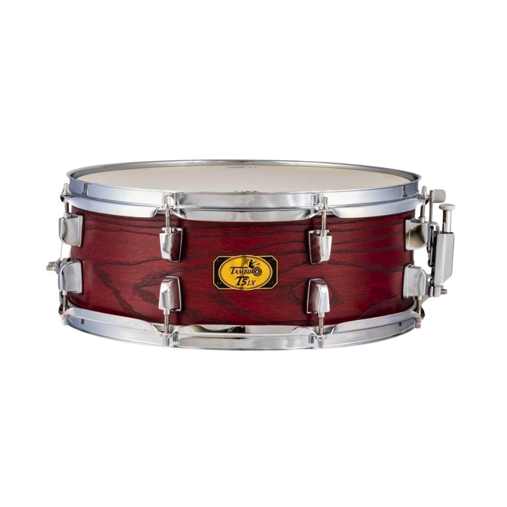 Tamburo T5 LX Series Snare Drum - 5.5 inches x 14 inches, Wood Grain Red Snare Drums Sky Music
