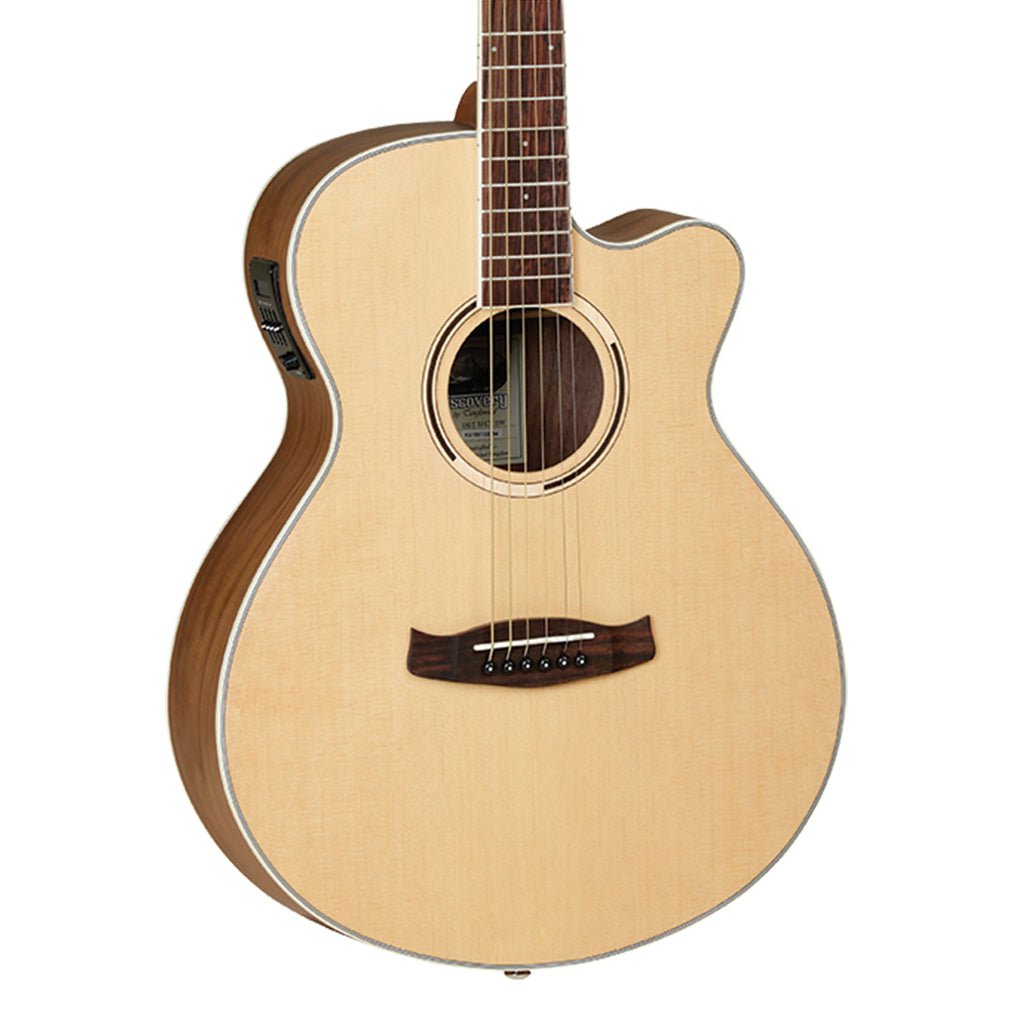 Tanglewood Discovery Exotic Superfolk C/E Black Walnut Acoustic Guitars Sky Music