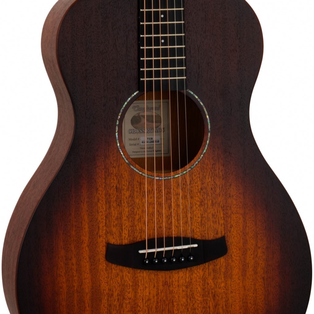 Tanglewood TC8 Crossroads Parlour Acoustic Guitar - Whiskey Burst Satin Acoustic Guitars Sky Music