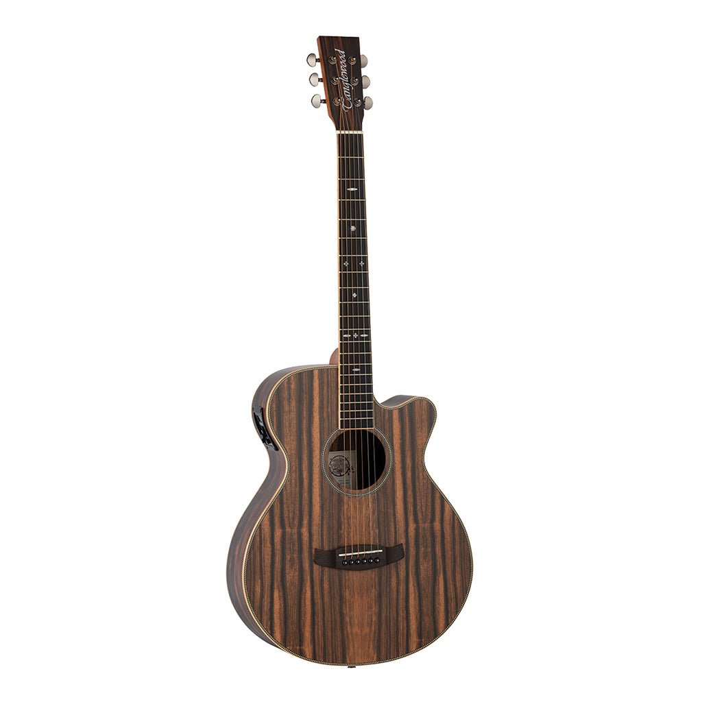 Tanglewood TRU4-CE-AE Reunion Pro Solid top all Ebony Super Folk Acoustic Guitars Sky Music