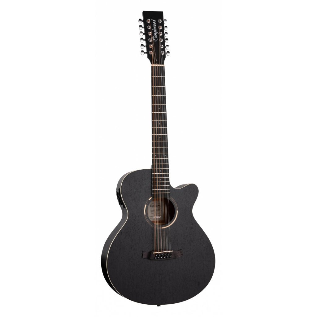 Tanglewood TWBBSFCE12 Blackbird SuperFolk 12-String Acoustic-Electric Guitar - Smokestack Satin Acoustic Guitars Sky Music
