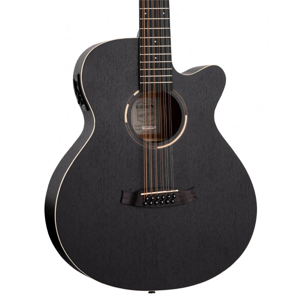 Tanglewood TWBBSFCE12 Blackbird SuperFolk 12-String Acoustic-Electric Guitar - Smokestack Satin Acoustic Guitars Sky Music