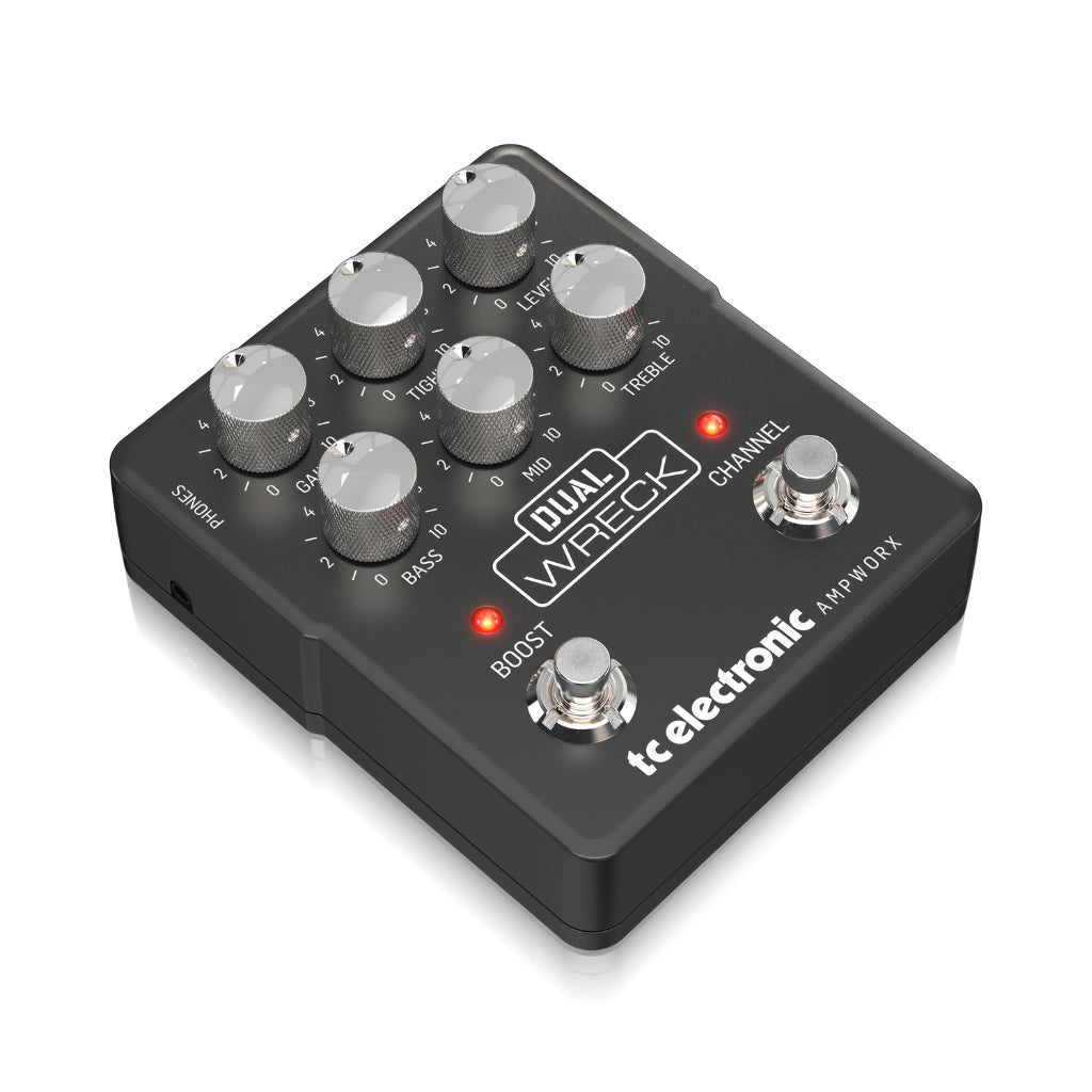 TC Electronic Dual Wreck Dual Channel Guitar Preamp Pedal Effects Pedals Sky Music