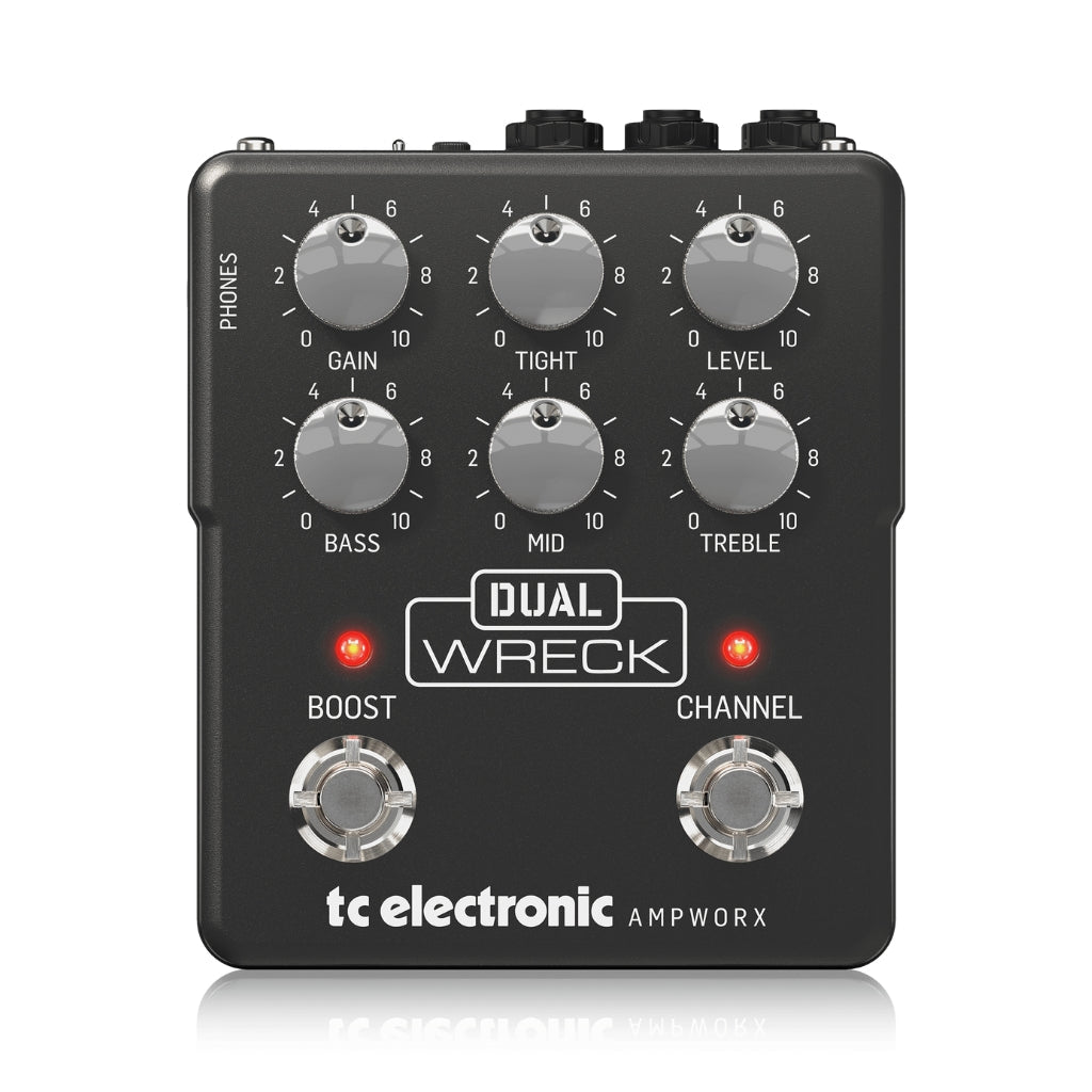 TC Electronic Dual Wreck Dual Channel Guitar Preamp Pedal Effects Pedals Sky Music